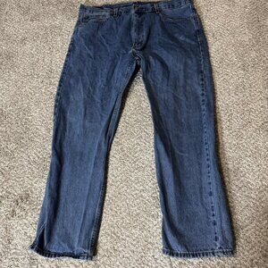 Levis 505 Jeans Mens 40x30 Blue Denim Regular Fit Straight Leg Medium Wash